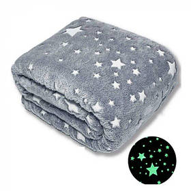 Плед дитячий, що світиться в темряві RIAS 160х180 см Grey (3_04258)