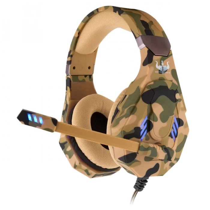 Ігрові навушники Ovleng GT94 з мікрофоном USB + Mini-Jack 3.5 mm Camo (3_02846)