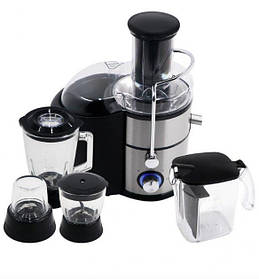 Кухонний комбайн Haeger HG-2823 4в1 із соковижималкою 1000W Silver-Black (3_02943)