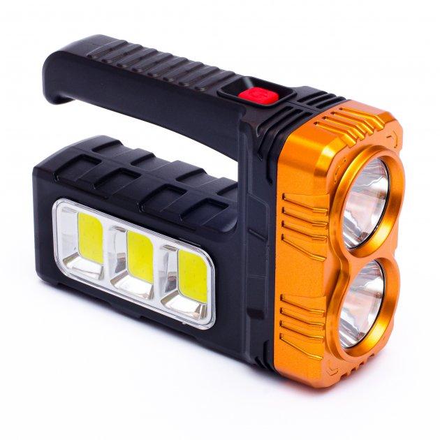 Ліхтар переносний Hotter Mouse 7701-A із сонячною панеллю 1000 mAh Orange-Black (3_02954), фото 1