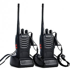 Рація Baofeng BF-888S з гарнітурою 2шт Black (3_03035)