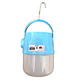 Ліхтар-лампа кемпінгова GDTimes GD-071 із сонячною панеллю White-Blue (3_03151), фото 2