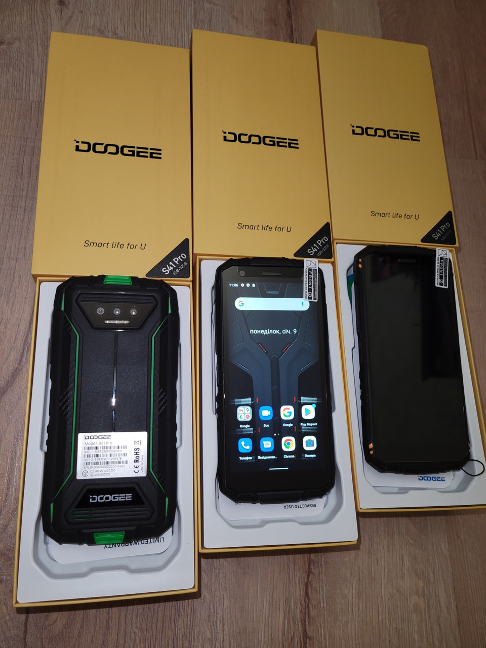 Захищений Смартфон DOOGEE S41 Pro Green 4\32gb 6300mAh 5.5" IPS Android 12 NFC Новинка