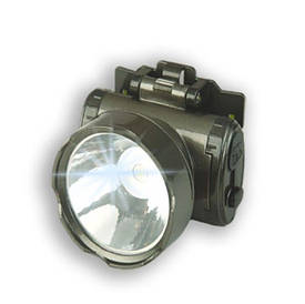 Світлодіодний акумуляторний налобний ліхтарик GRUNHELM GR-1898-1 (LED лампа, 3х400mAh)