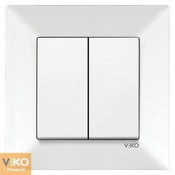 Вимикач viko 2 кл. білий Meridian 90970002-WH