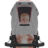 Сонцезахисний козирок для коляски. Колір сірий. (80138), фото 3