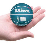 Мини-мяч баскетбольный Wilson NBA Dribbler Charlotte Hornets 6 см (WTB1100PDQCHA)
