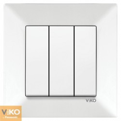 Вимикач viko 3 кл. білий Meridian 90970068-WH