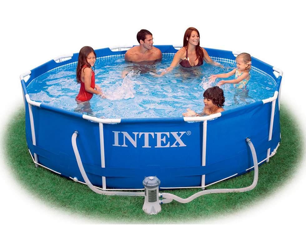 Каркасний круглий басейн + фільтр (305 * 76 см, 4485 л) Intex 28202 NP Синій