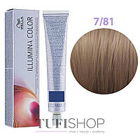 Краска для волос Wella Professionals Illumina Color № 7/81 блонд жемчужно-пепельный (8005610543024)