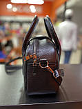 Жіноча шкіряна сумка бочечка міська, фото 6