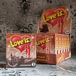 Презервативи Love Is Classic Шоколад 3 шт.