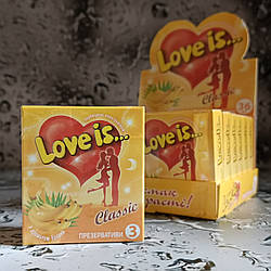 Презервативи Love Is Classic Банан 3 шт.
