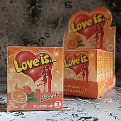 Презервативи Love Is Classic Апельсин 3 шт.
