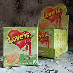 Презервативи Love Is Classic Диня 3 шт.