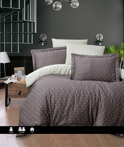 Постільна білизна First Choice - Satin Cotton - Point Brown, фото 1