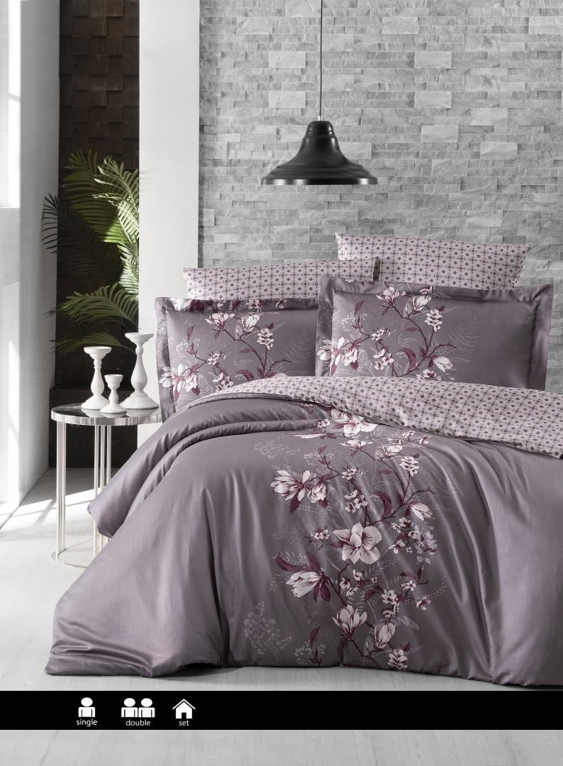 Постільна білизна First Choice - Satin Cotton - Evan Lilac