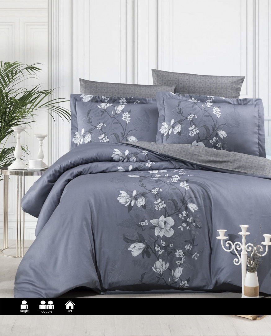 Постільна білизна First Choice - Satin Cotton - Evan Indigo