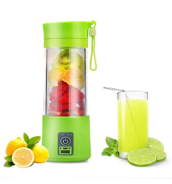 Чашка блендер для смузі Juice Cup NG-01 USB з акумулятором пляшка блендер зелений
