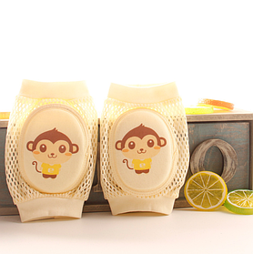 Наколінники для дітей сітчасті "Мавпочка" Жовтий (70049)