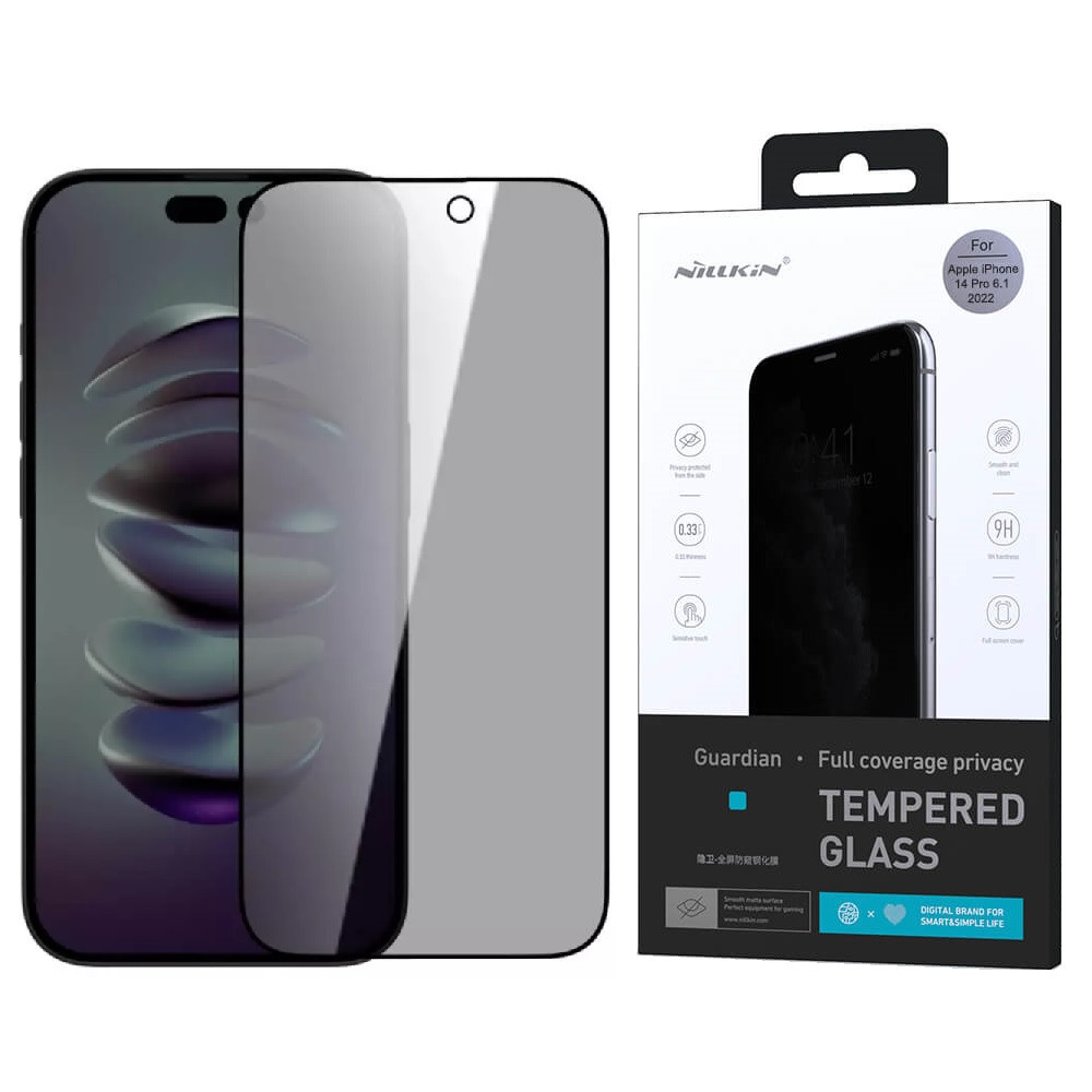 Захисне скло анти-шпигун Nillkin Guardian Full Coverage Privacy для iPhone 14 Pro