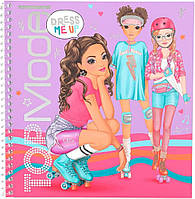 Альбом для стикеров Top model Dress me Up TINY DANCER Одень меня стикербук (12077)