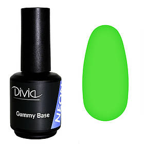 Divia - База неонова Gummy Base NEON №GBN13 (Matrix Green) (15 мл)