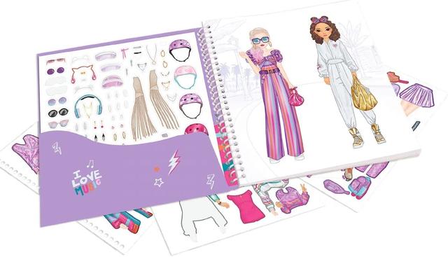 Альбом для стікерів Top model Dress me Up TINY DANCER Одягни мене стікербук (12077)