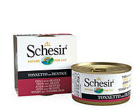 Консервы для кошек Schesir Cat Tuna with Dentex с тунцем и зубаном в желе 85г