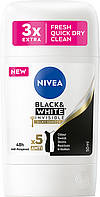 Дезодорант сток антиперспирант Nivea Black & White Clear Deo Stick