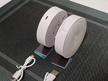 Ночник LED лампа - світильник на магнітах з датчиком руху та акумулятором із USB зарядкою (1 шт.)