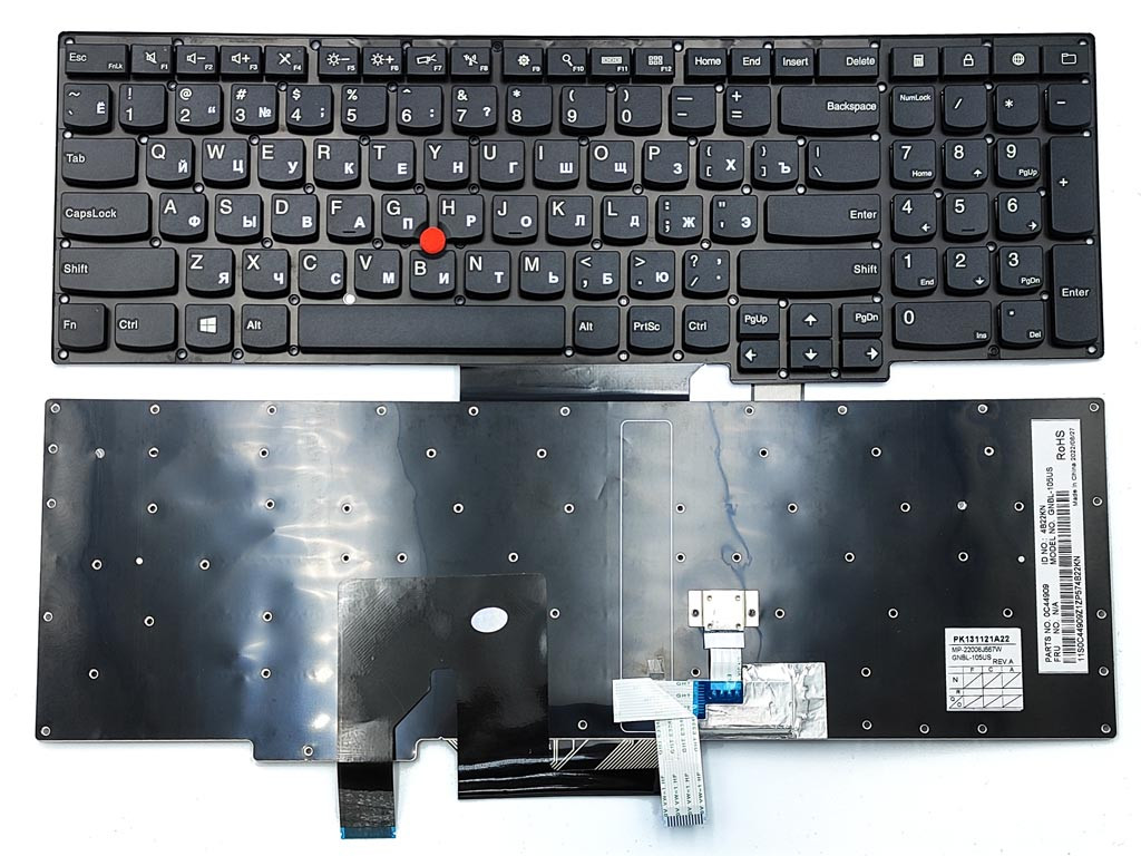 Клавіатура Lenovo Thinkpad S5 S531 S540 S5-S531 (RU Black). Оригінал.