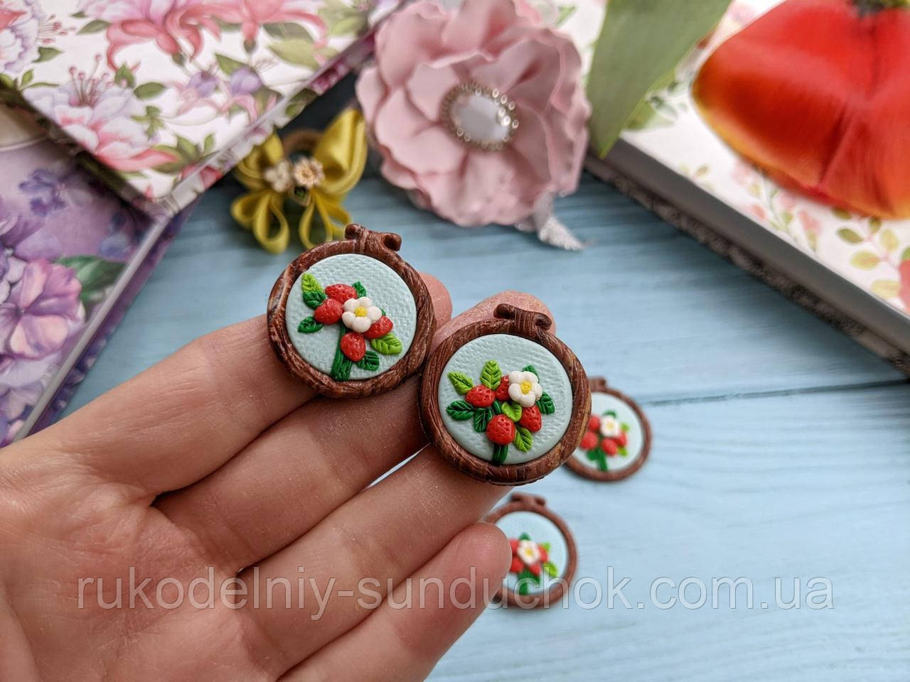 Магнітна голківниця з полімерної глини, фото 1