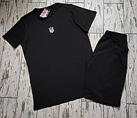 Костюм футболка та шорти з гербом України. Літній комплект шорти та футболка патріотичний