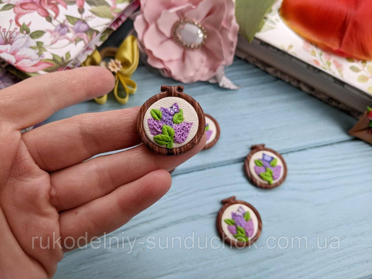 Магнітна голківниця з полімерної глини, фото 1