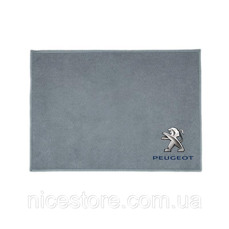 Ганчірка мікрофібра для салону автомобіля з логотипом Peugeot, фото 1