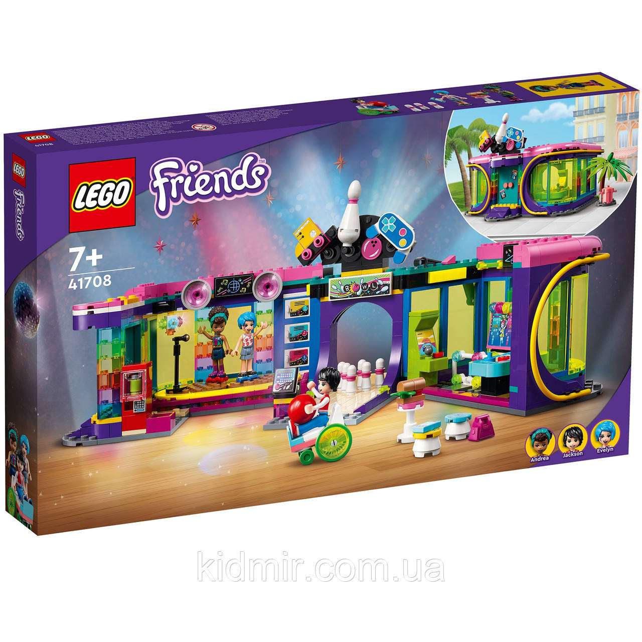 Конструктор LEGO Friends 41708 Диско-аркада для ролерів