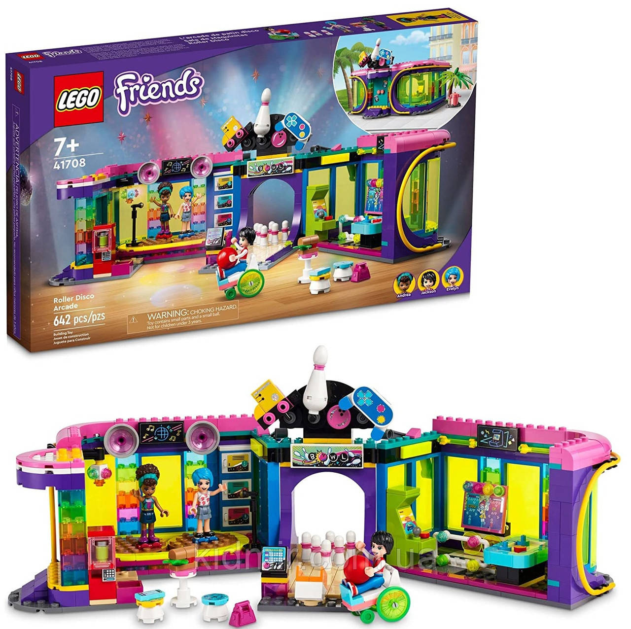 LEGO Friends 41708 Диско-аркада для ролерів, фото 1