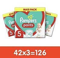 Подгузники-трусики Pampers pants 5 (12-17 кг) на 126 шт