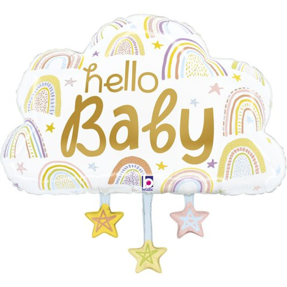 Grabo 28" Hello Baby Хмаринка Фольгована куля фігура — В УП