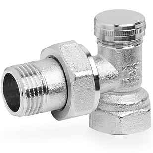 Кран радіаторний відсікальний 1/2" кутовий Bonomi