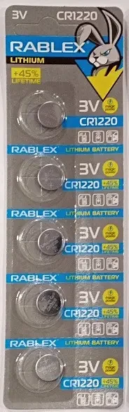 Батарейки Rablex CR1220 3v 5 шт
