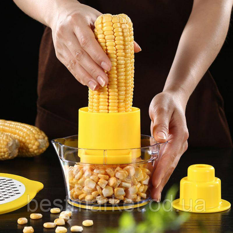 Прилад для чищення Кукурудзи з Контейнером Corn Stripper Терка для Кукурудзи