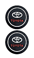 Килимок антиковзний в машину для підсклянника з логотипом Toyota
