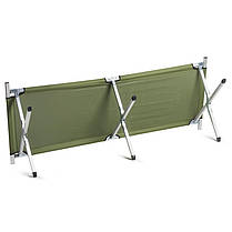 Розкладачка стальна до 120кг ліжко похідне туристичне Ranger Military Steel RA 5518, фото 3