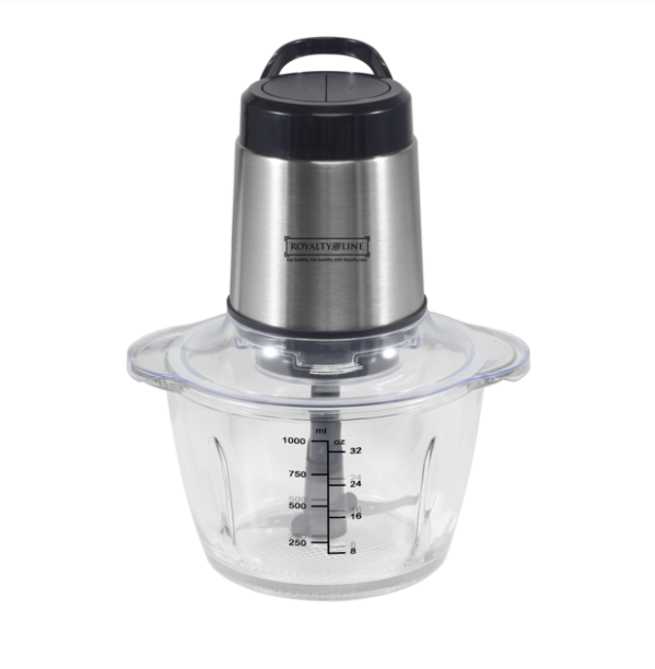 Багатофункціональний подрібнювач 300W 1.2л знімне лезо дві швидкості Royalty Line RL-MCE300.34.1, фото 1