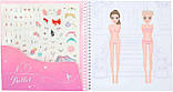 Альбом для стікерів Top model Dress me Up Ballet Одягни мене стікербук Балет (12125), фото 4