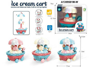 Заводна іграшка Візок з морозивом, 12см HY-728