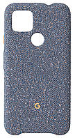 Противоударный оригинальный чехол Official Fabric Case GA02063 для Google Pixel 4a 5G (6.2") Blue Confetti