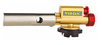 Пальник газовий VIROK з різьбовим (EU) з'єднанням, п'єзо запал, керамічне сопло, 360° [50/4] 44V168